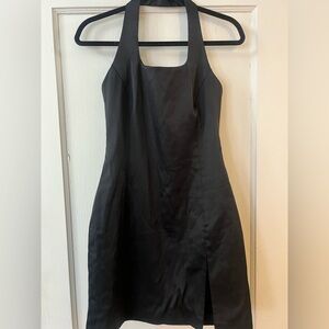 90s/Y2K Vintage Black Cache Halter Dress